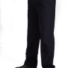 Брюки мужские иссиня черные 7363 на флисе