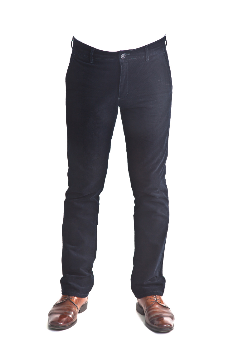 Брюки мужские черные 0859 вельвет