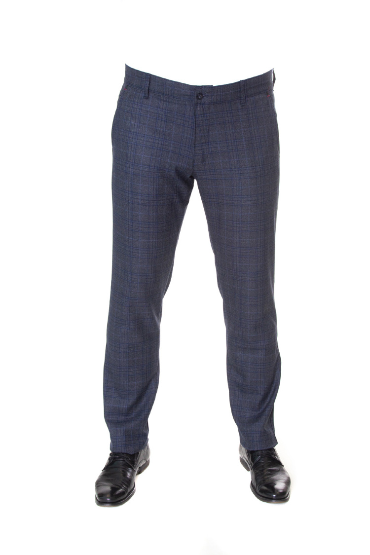 Брюки мужские синие 075