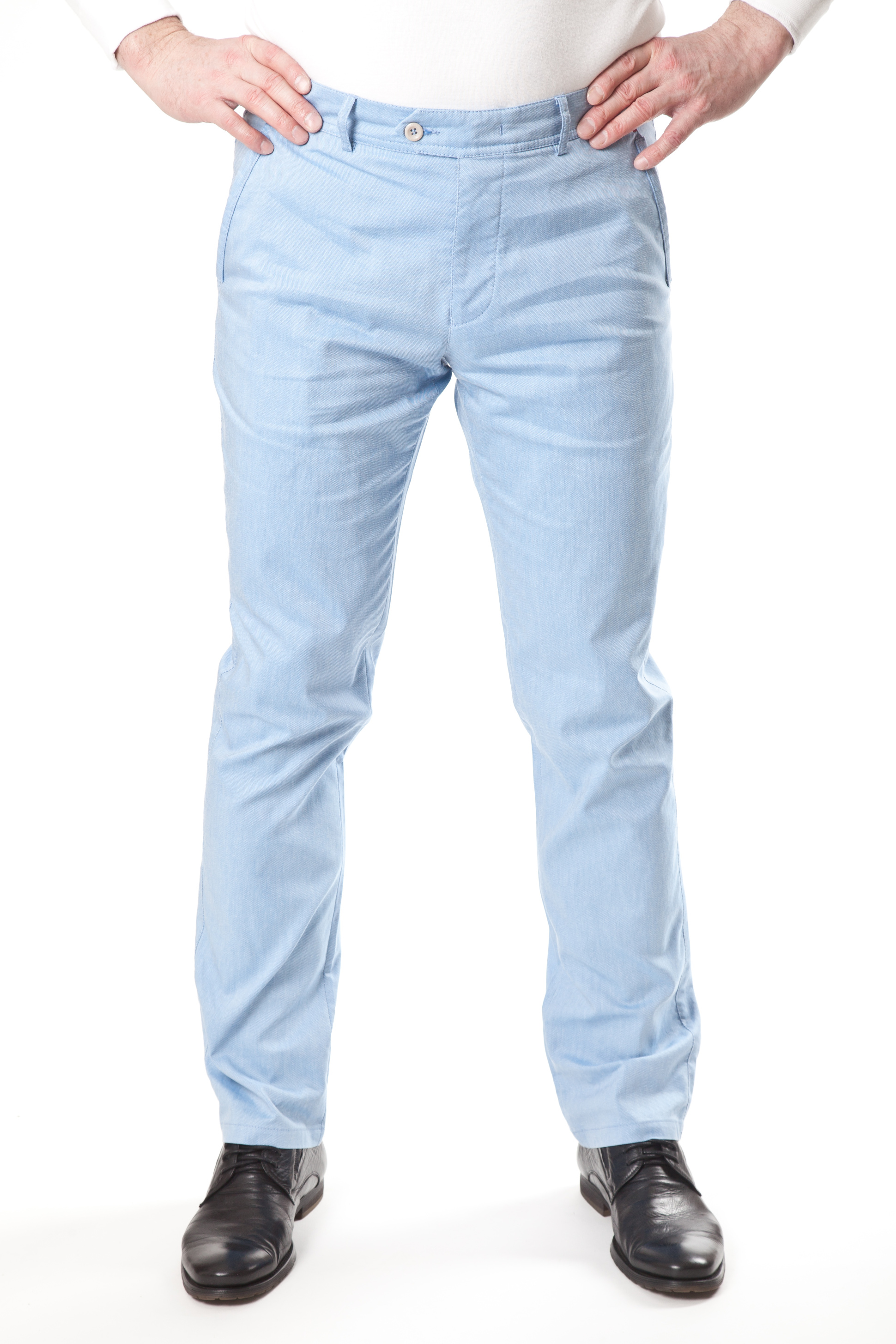 Купить брюки мужские голубые jts161 джинсовые по цене 3 800 руб. в Москве -интернет-магазин «Мир брюк»