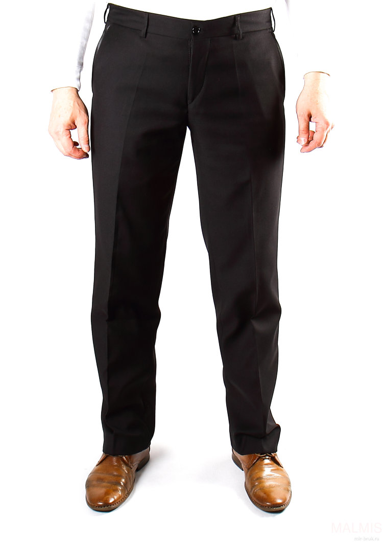 Брюки мужские черные 5073 М4 на флисе