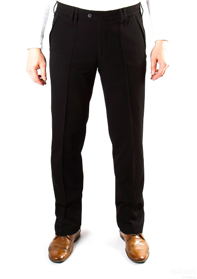 Брюки мужские черные 21-11 на флисе