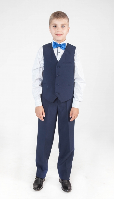 Жилет для мальчика 21014 синий