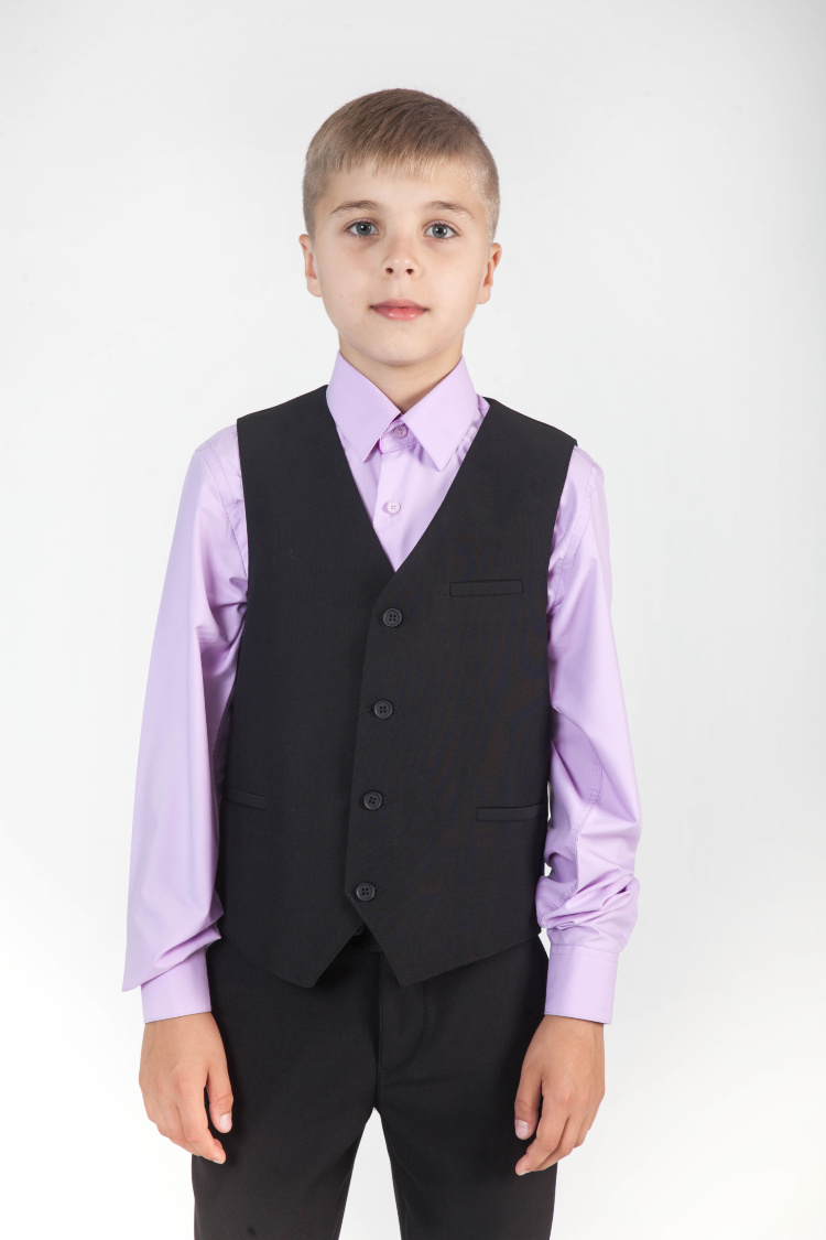 Жилет для мальчика 110 черный