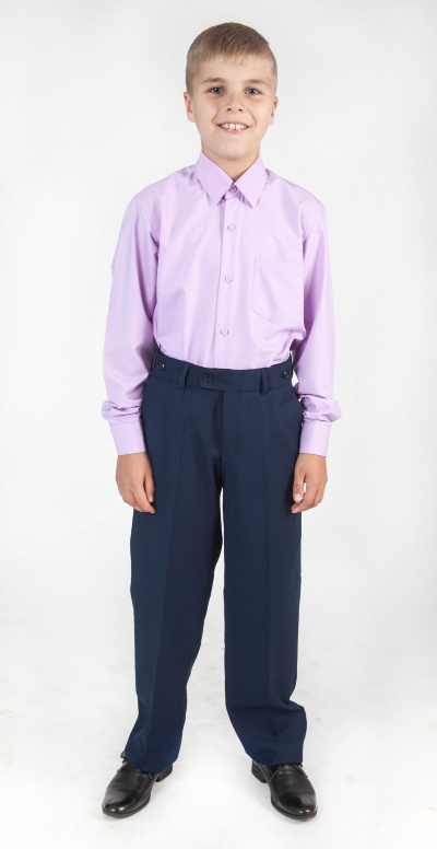 Брюки для мальчика 1150 (1130) синие с регулировкой