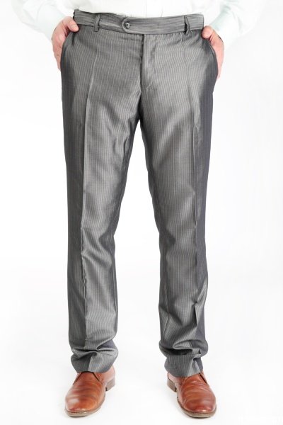 Брюки мужские серые с блеском 3206