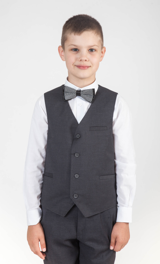 Жилет для мальчика 22293 серый