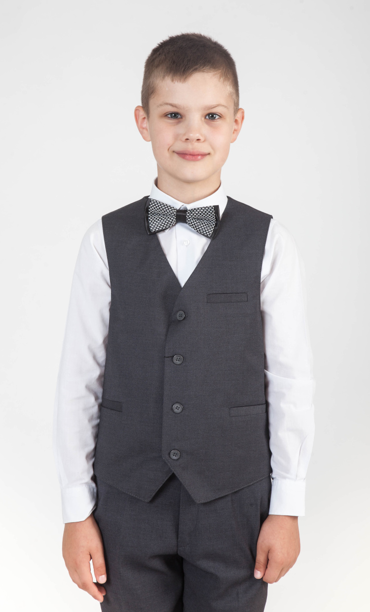 Жилет для мальчика 22293 серый