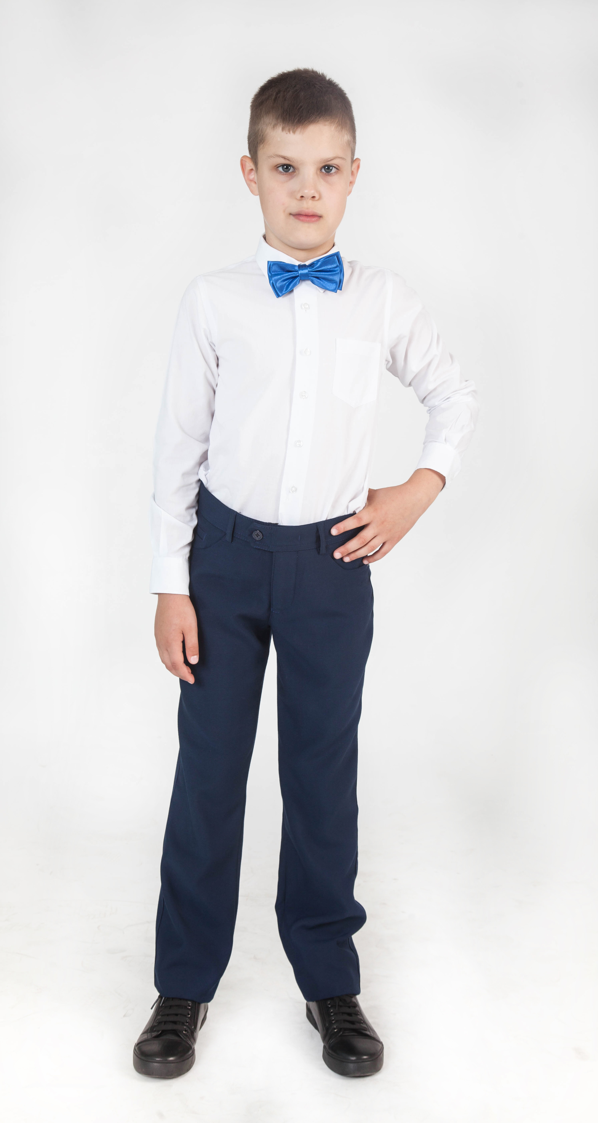 Купить брюки для мальчика 115 синие по цене 2 700 руб. в Москве -интернет-магазин «Мир брюк»