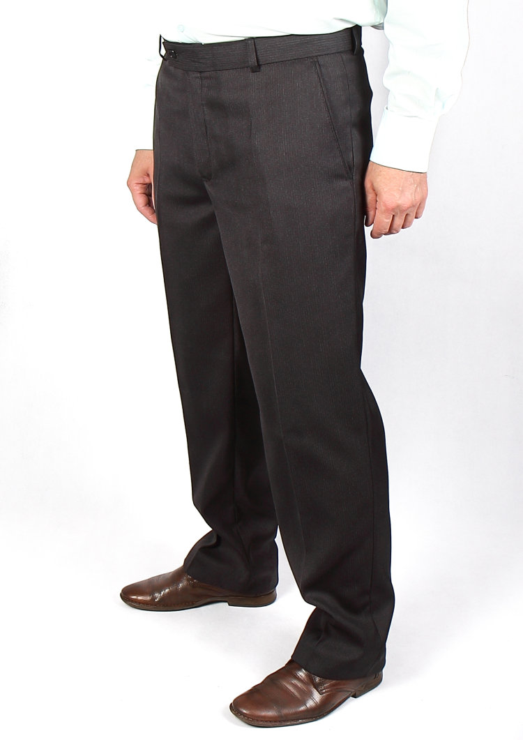 Брюки мужские черные 318159-1 без защипа