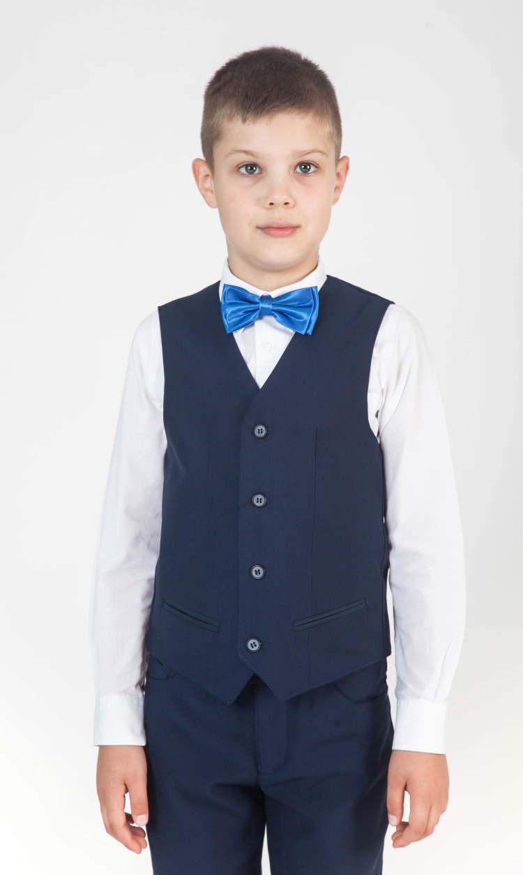 Жилет для мальчика 115 синий