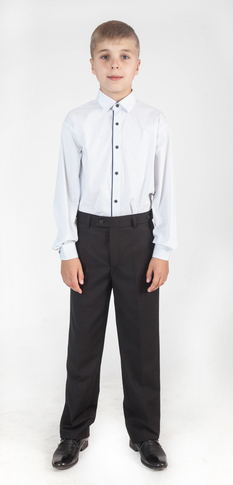 Брюки для мальчика 4002 черные с резинкой