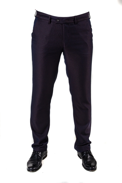 Брюки мужские коричнево-бордовые 69577-1