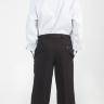 Брюки для мальчика 11098 черные с регулировкой на пуговицах