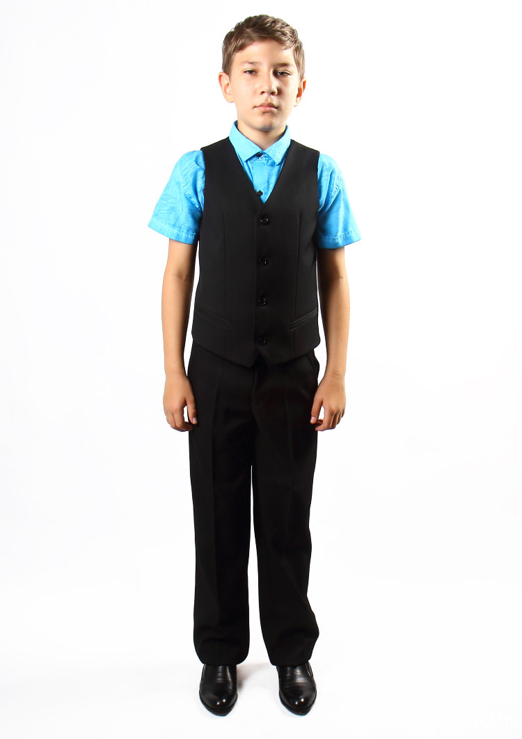 Жилет для мальчика 495ж черный