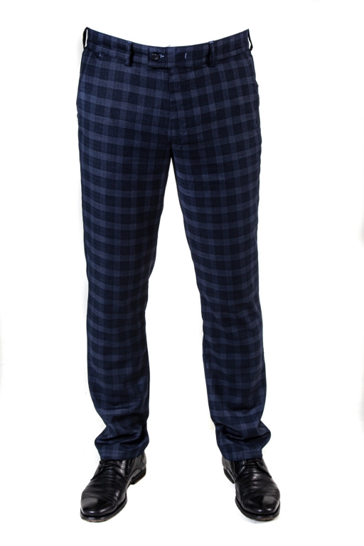 Брюки мужские серо-синие 4378