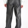 Брюки мужские серые 1553 на флисе
