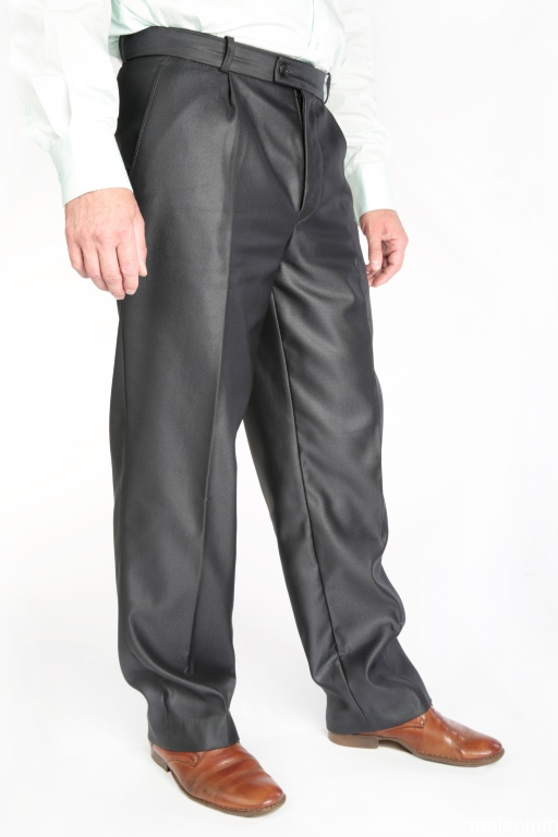 Брюки мужские серые 1553 на флисе