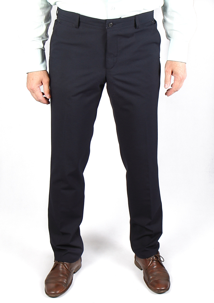 Брюки мужские синие 318105-2F флис